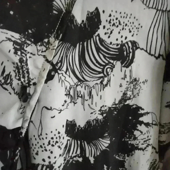 ANTHROPOLOGIE Nümph Gray And Black Cocktail Dress Size 8 EK(6 US) - Picture 7 of 12